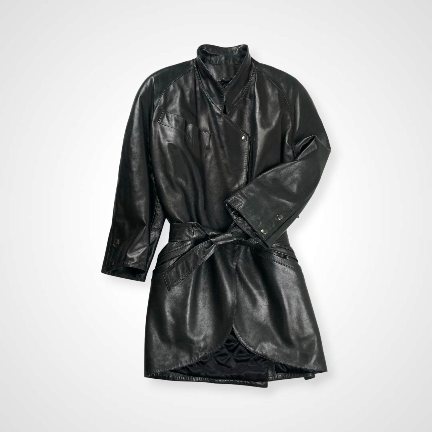 CLAUDE MONTANA クロードモンタナ / アーカイブレザーコート ブラック