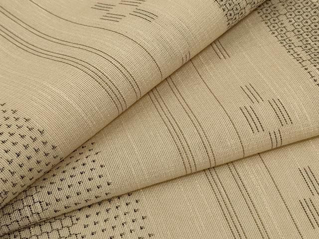 平和屋着物＊夏物 結城紬 夏結城 100亀甲 間道 正絹 逸品 AABE8986jd