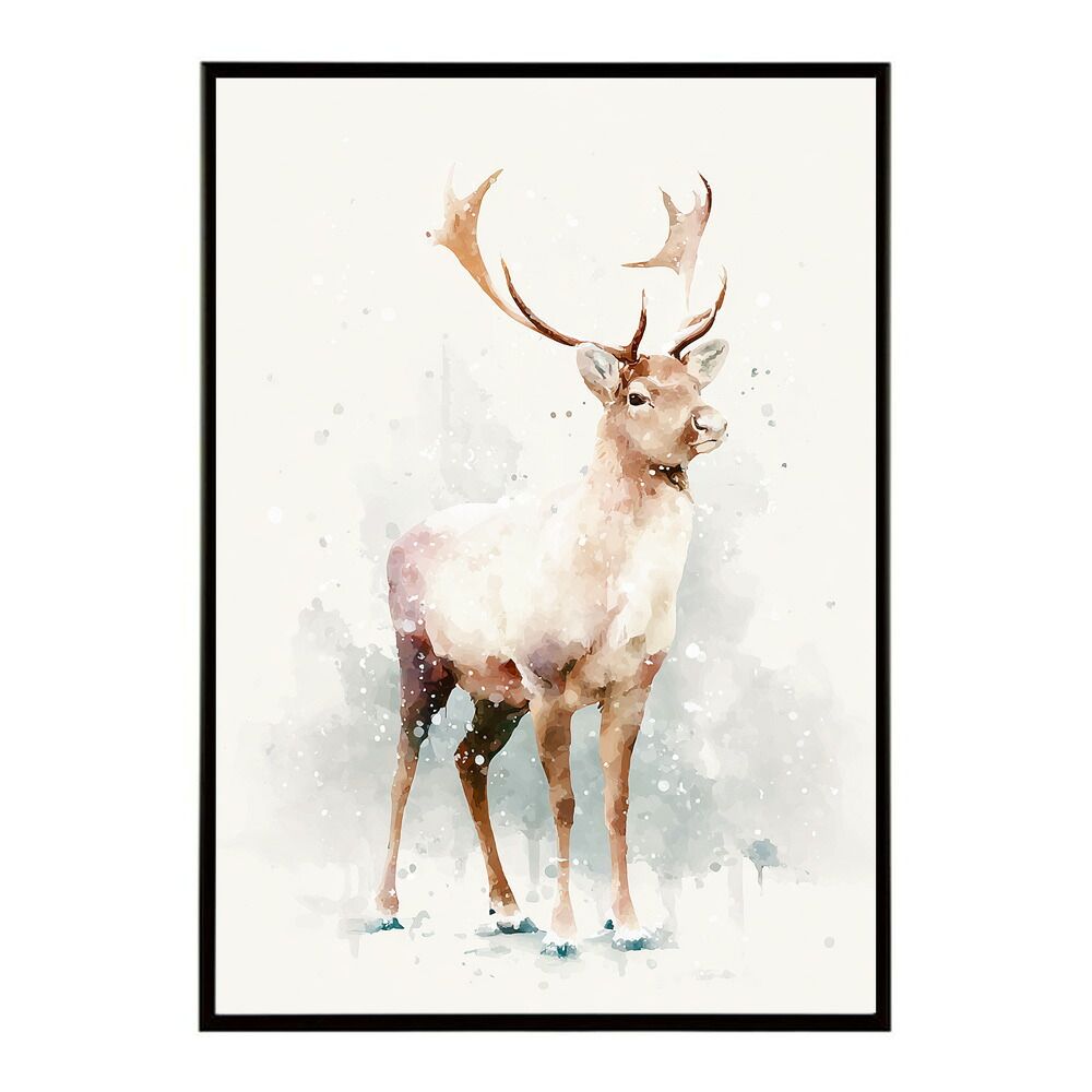 【未使用】LANY 特大ポスター B3サイズ（約36x51cm）】【lm-poster-8183】【フレーム付き】トナカイ