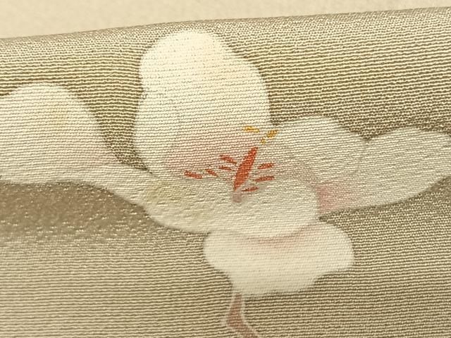 平和屋着物○京加賀友禅 百貫達雄 訪問着 枝花文 暈し染め 正絹 逸品