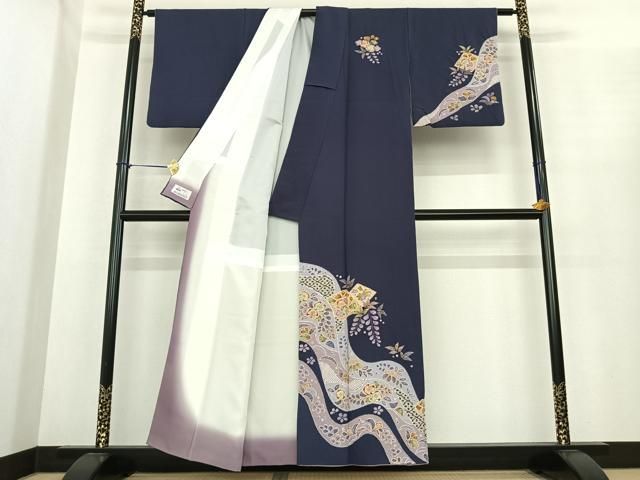 平和屋着物○越後十日町の一流染匠 桐屋・翠山工房 訪問着 辻が花 絞り