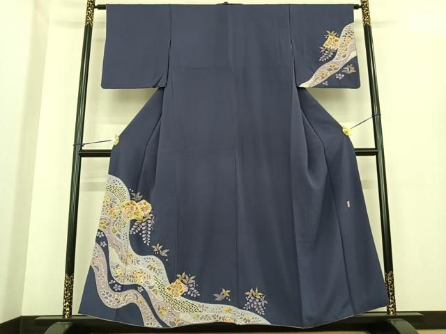 平和屋着物○越後十日町の一流染匠 桐屋・翠山工房 訪問着 辻が花 絞り