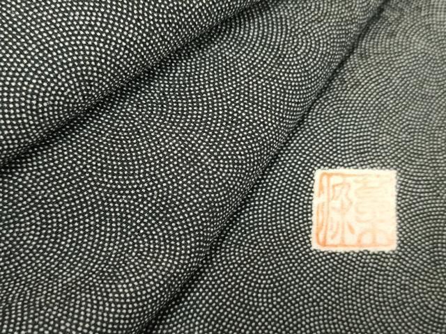 平和屋着物○江戸小紋 作家物 草木染 鮫小紋柄 正絹 逸品 DAAY5835ud 平和