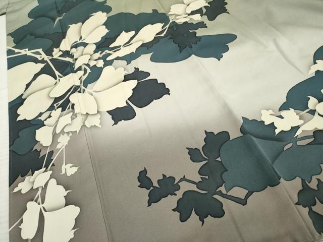 平和屋着物○京の匠日展作家 丹下雄介 色留袖 枝花文 暈し染め 正絹