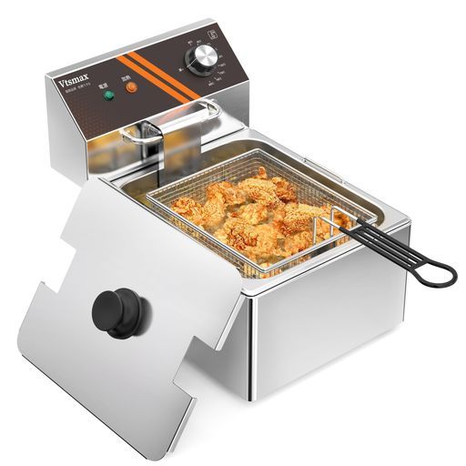 Vtsmax10L業務用電気フライヤー家庭用1500W5リング加熱管急速予熱50