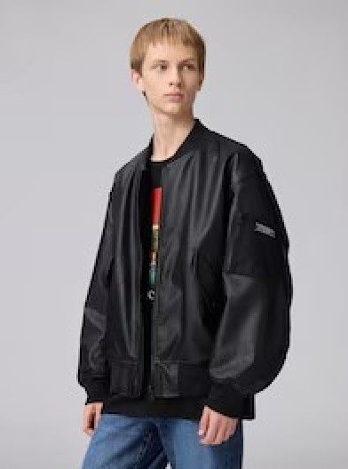 GU フェイクレザーリバーシブルブルゾン UNDERCOVER +X 358548 09BLACK 