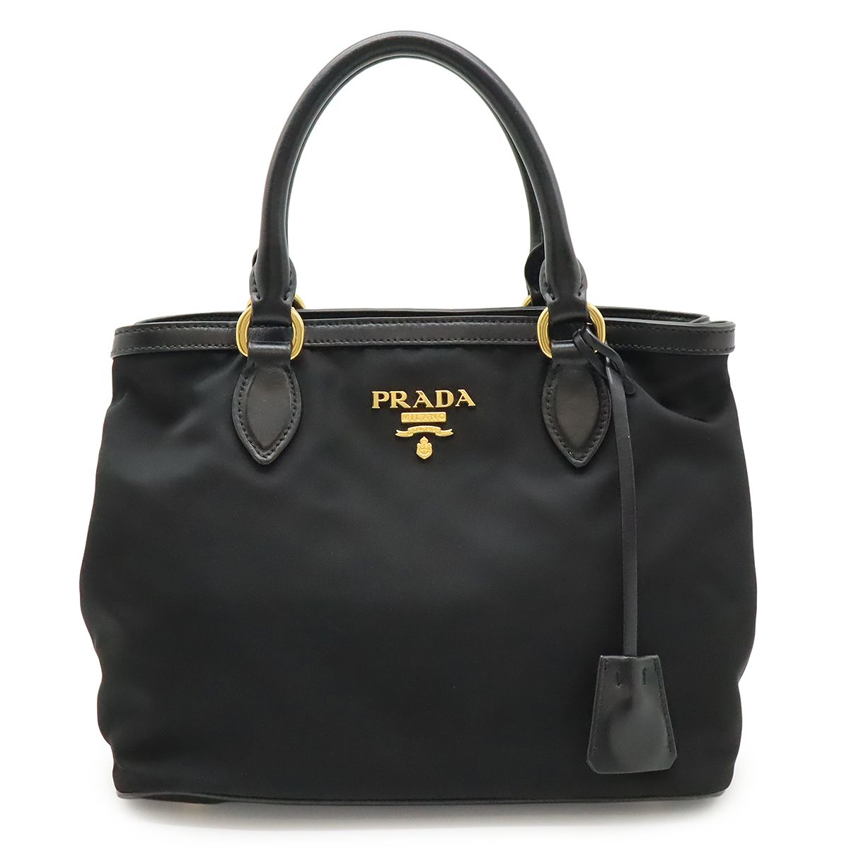 PRADA プラダ ハンドバッグ トートバッグ 斜め掛け ナイロン レザー 