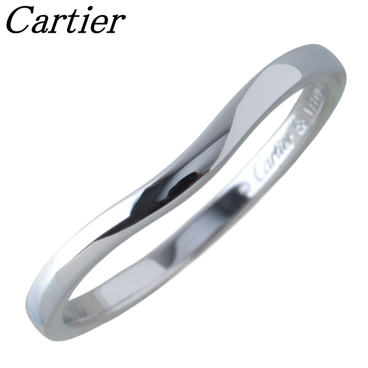 美品！ Cartier カルティエ バレリーナ ウェディング リング カーブ