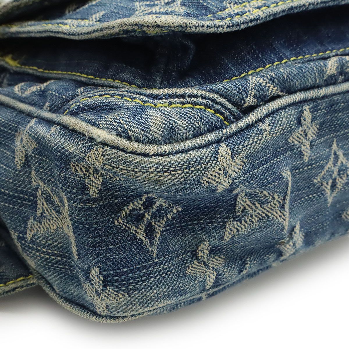 LOUIS VUITTON ルイ ヴィトン モノグラムデニム バムバッグ ウエスト