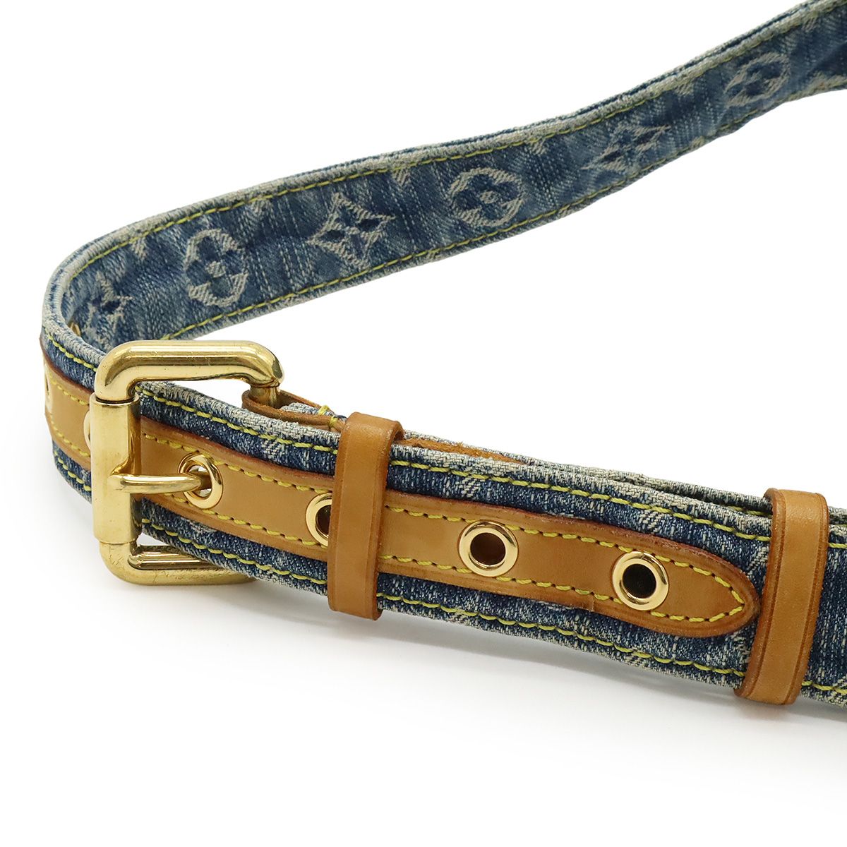 LOUIS VUITTON ルイ ヴィトン モノグラムデニム バムバッグ ウエスト