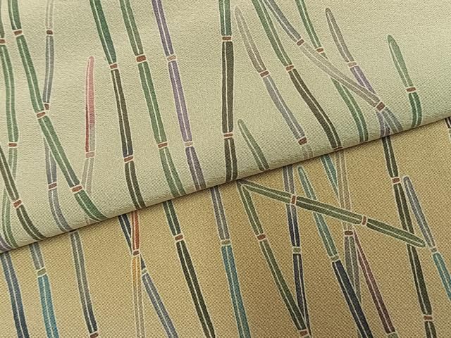 平和屋着物○十日町 加賀草木友禅の第一人者 田村哲彦 訪問着 木賊 暈