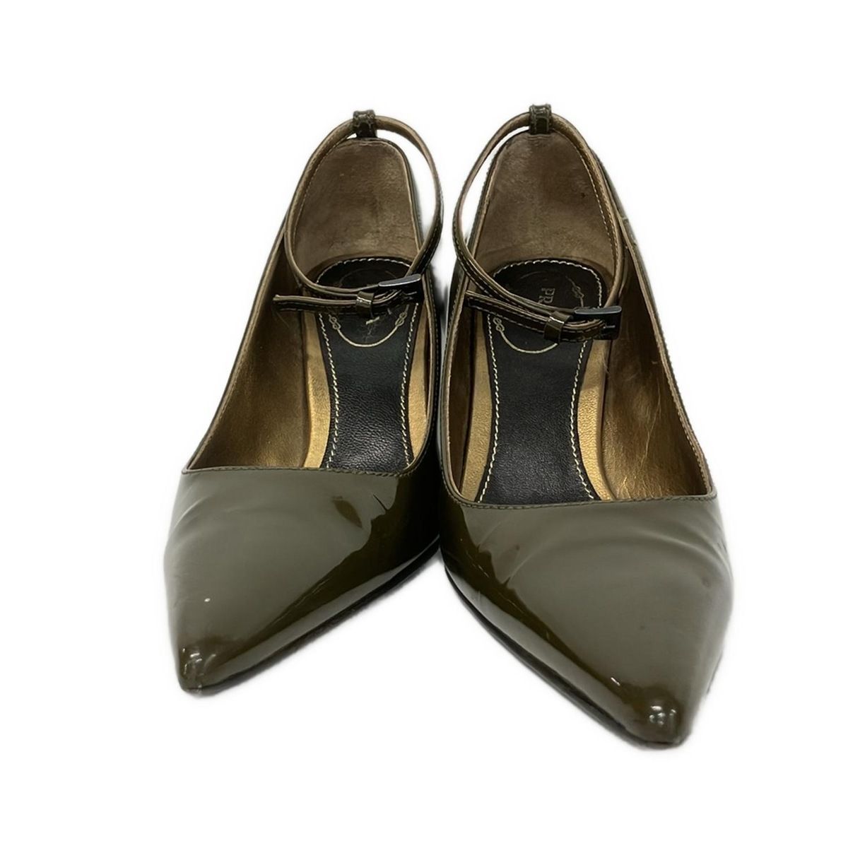 プラダ カーキパンプス PRADA(プラダ) パンプス 34 1/2 レディース - カーキ レザー - メルカリ