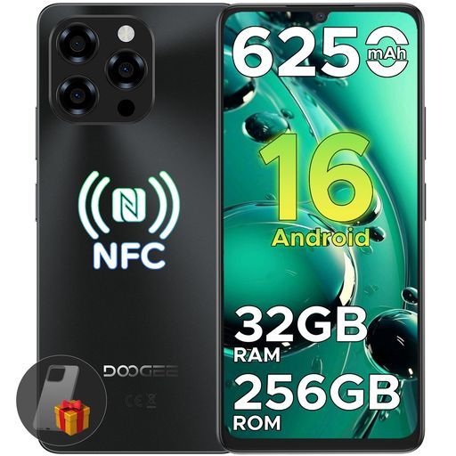 Android 16♥SIMフリースマホ 32GB+128GB 2TB拡張 Android16SIMフリースマホ初登場】DOOGEEN58proAndroid16スマホ90Hz6.7