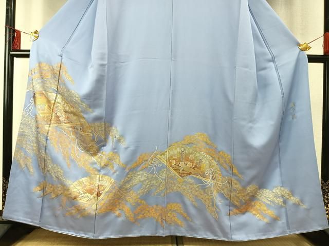 平和屋着物○金彩友禅 卓越技能者・名工・和田光正 色留袖 扇面花文