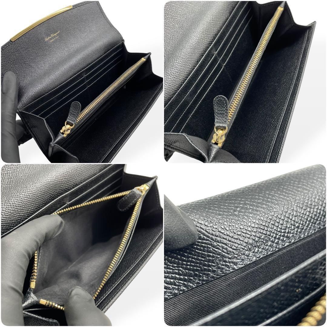 極美品 Salvatore Ferragamo ガンチーニ 長財布 クロージャー - メルカリ