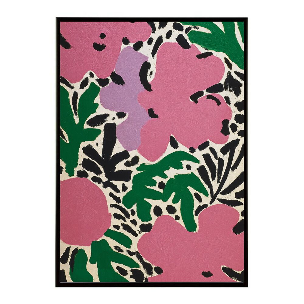 【A1サイズ（約59x84cm）】【lm-poster-8679】【フレーム付き】ミステリーフラワー 花 絵画 アート モダン インテリア おしゃれ プリントポスター フォト イラスト お洒落