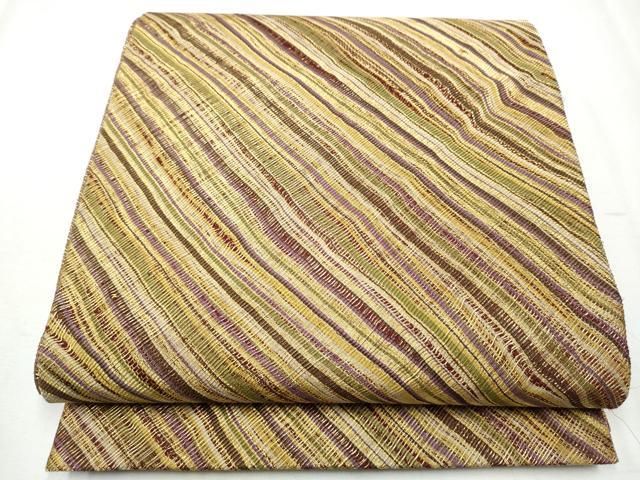 ♦︎きもの結♦︎ひなや工房　くむ・あむ・おる　伊豆蔵明彦　袋帯　証紙付き　正絹♦︎78 平和屋着物○ひなや工房 くむ・あむ・おる 伊豆蔵明彦 全通柄