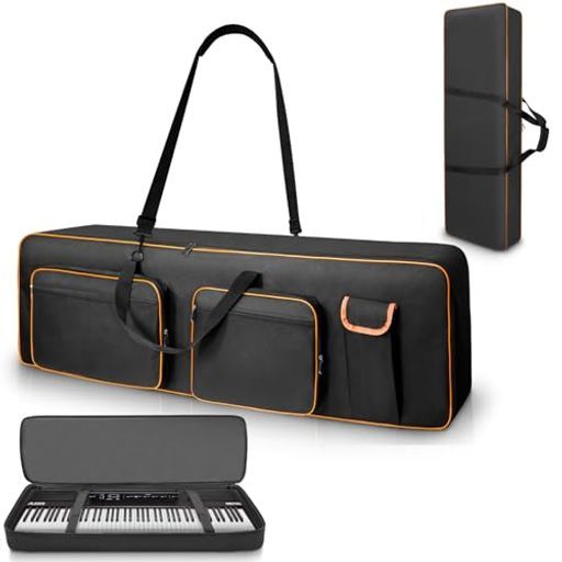 ARUISIFXキーボードケース88鍵用キーボードバッグ電子ピアノケース10mm