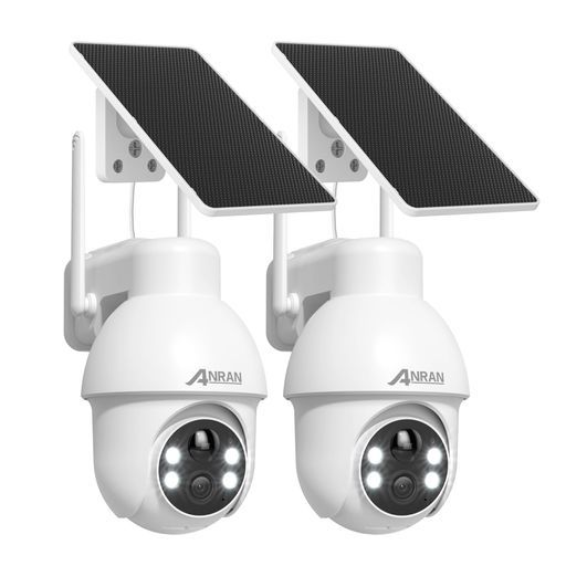 ANRAN防犯カメラ屋外ソーラー500万進化ソーラーパネル付き100