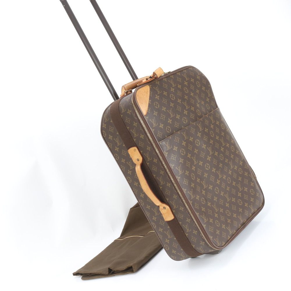 美品 ルイヴィトン モノグラム ペガス 55 M23294 レザー スーツケース