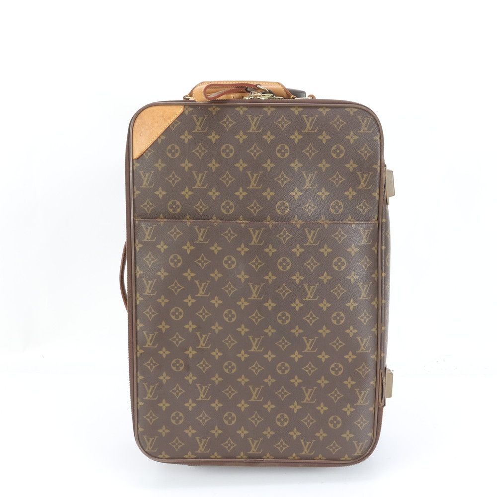 美品 ルイヴィトン モノグラム ペガス 55 M23294 レザー スーツケース