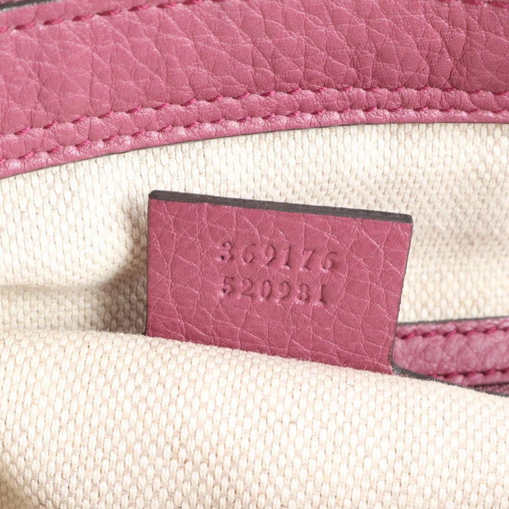 極美品 グッチ ソーホー インターロッキングG タッセル 369176 レザー