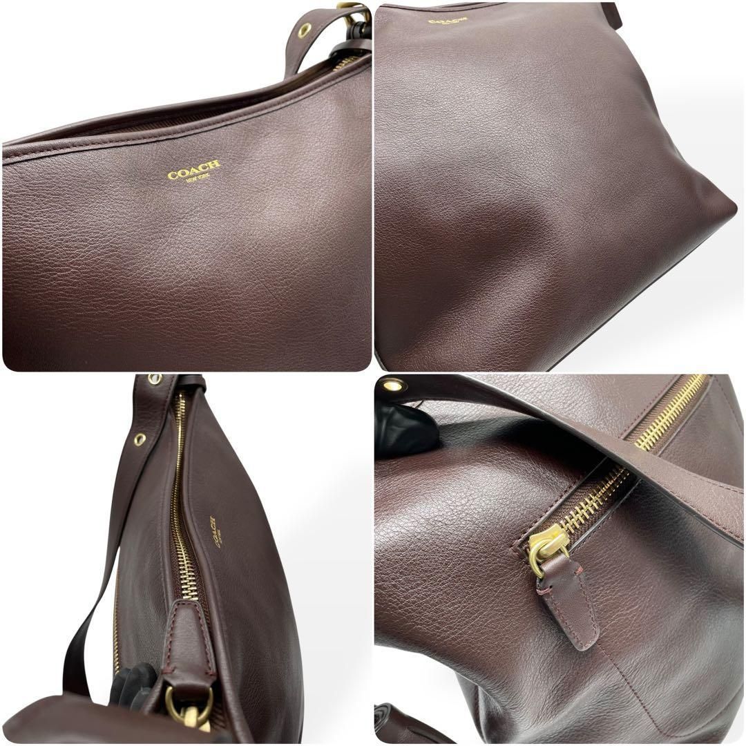 極美品　COACH コーチ ショルダーバック レガシー ダッフル　ブラウン　本革 極美品 COACH コーチ ショルダーバック レガシー ダッフル ブラウン 本