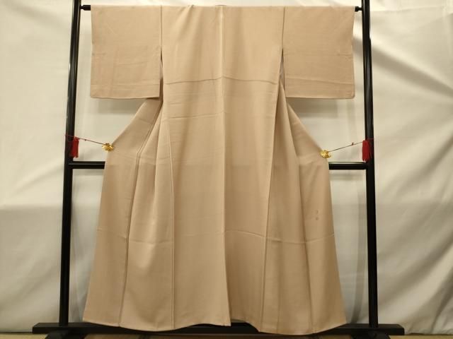 平和屋着物□上質な色無地 浮舟 紋意匠 洗柿色 正絹 逸品 AABD5458sx