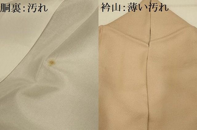 平和屋着物□上質な色無地 浮舟 紋意匠 洗柿色 正絹 逸品 AABD5458sx