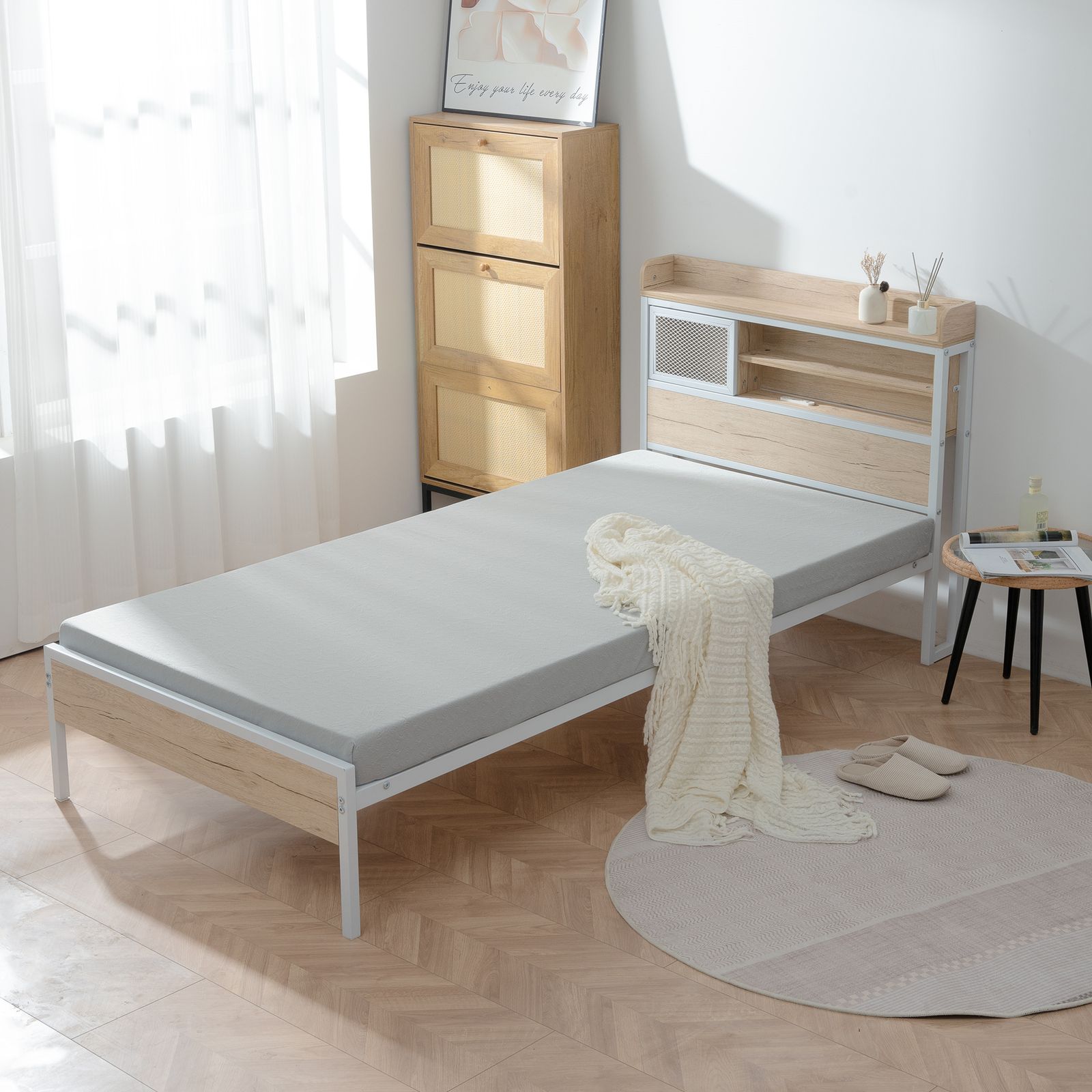 10cm高反発マットレス シングル グレー 25D 120N S - メルカリ