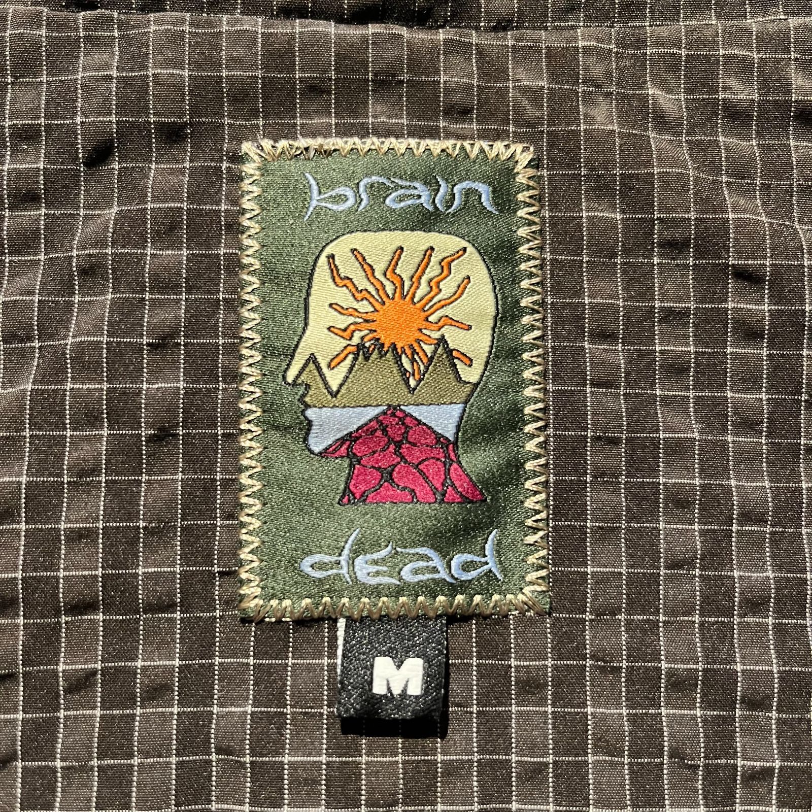 新品未使用BRAIN DEAD ブレインデッド 刺繍ジャケット Mサイズ BRAIN DEAD 25aw Equipment Tennis Zip Jacket Chocolate M ブレイン