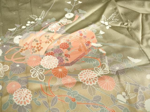 平和屋着物□訪問着 花文箱 暈し染め 正絹 逸品 DABA3295qa - メルカリ