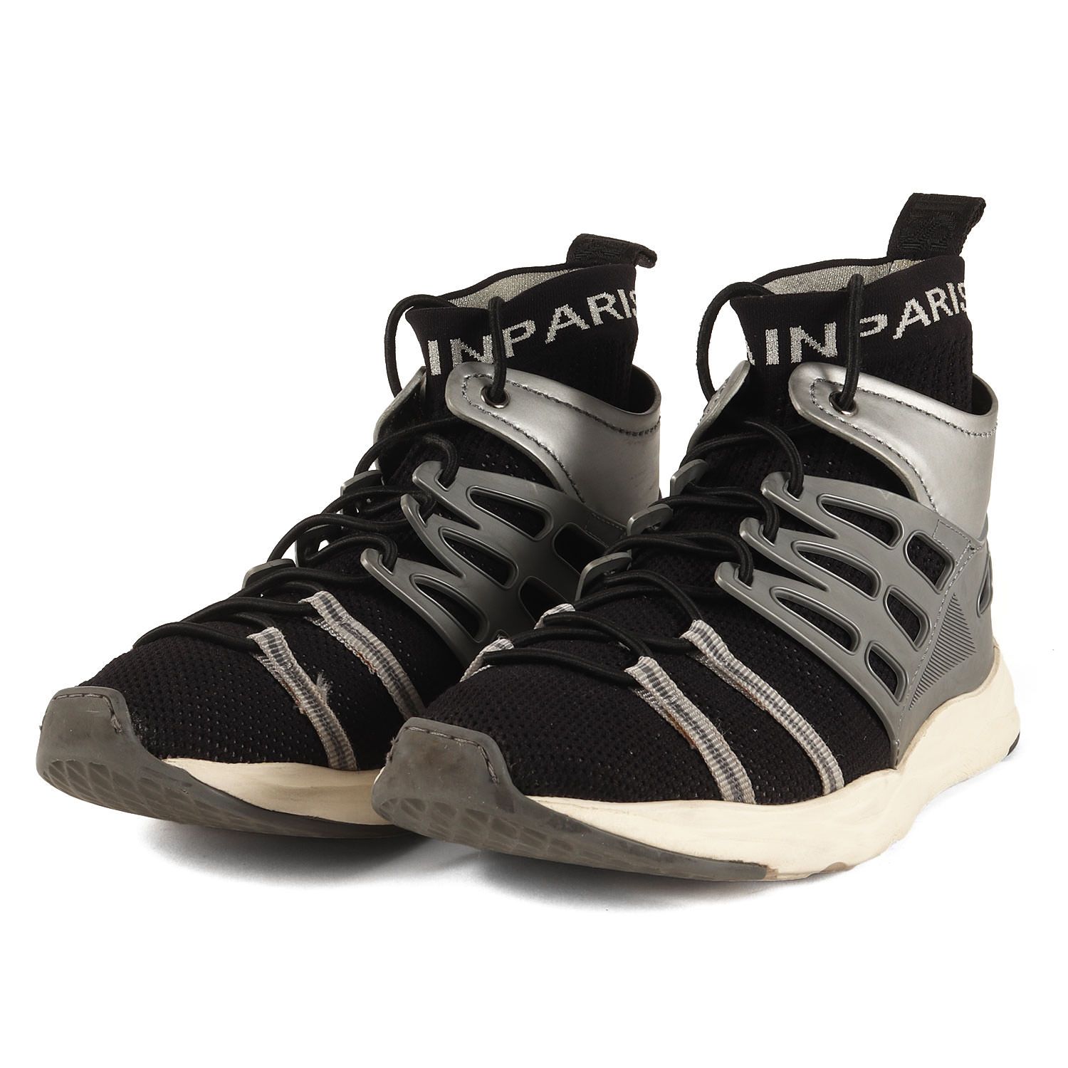 BALMAIN バルマン サイズ:記載なし(28cm位) | テックニット ハイカット 