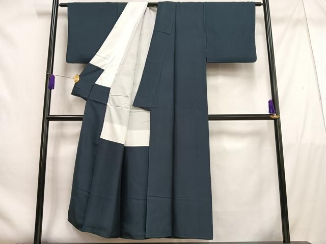 平和屋着物□上質な色無地 藍鉄色 正絹 逸品 AABE3251oa - メルカリ