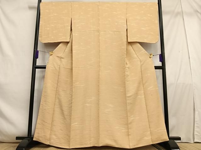 平和屋着物○上質な色無地 枯色 正絹 逸品 未使用 AABD0832ph 平和屋