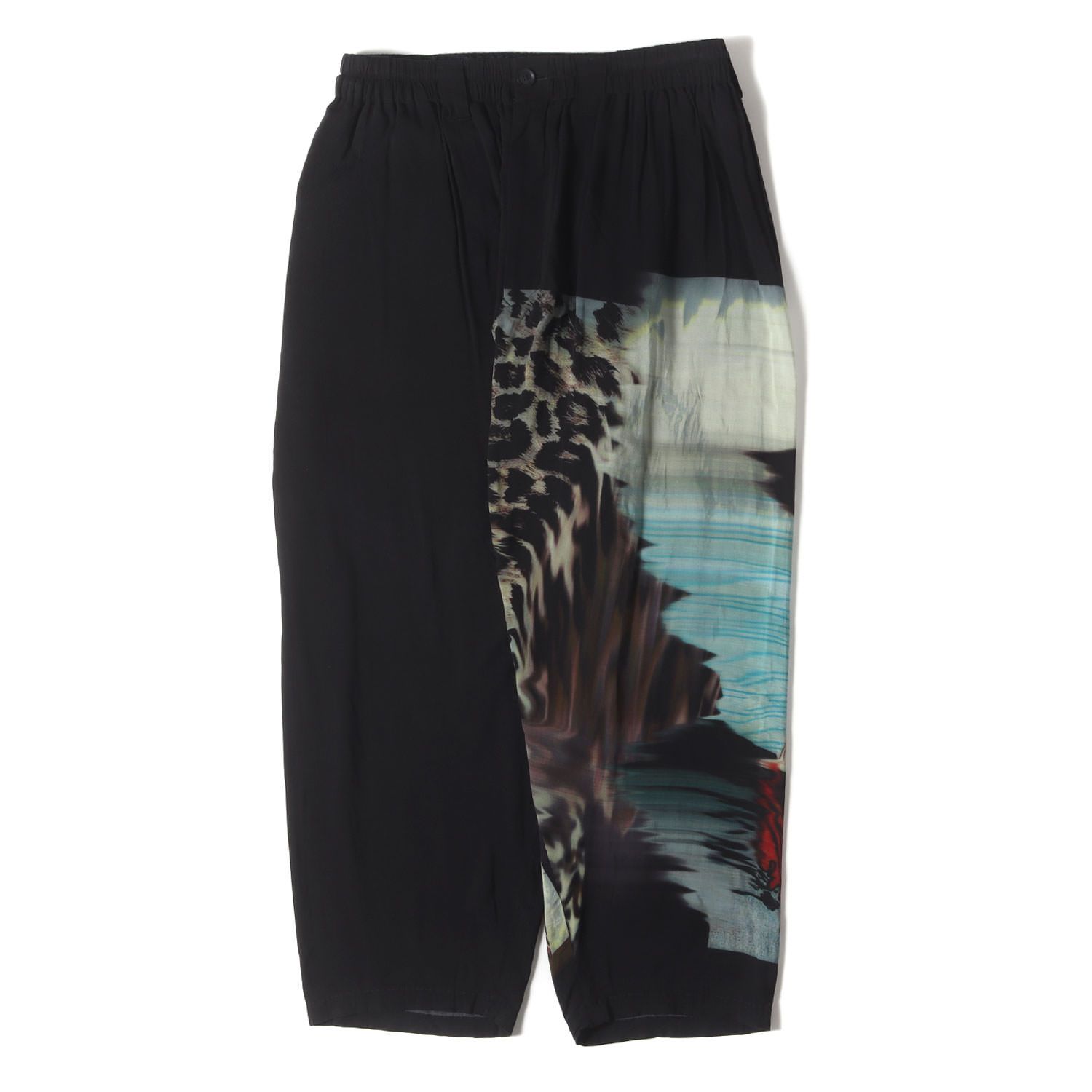 Yohji Yamamoto ヨウジヤマモト パンツ ブラック マルチカラー サイズ