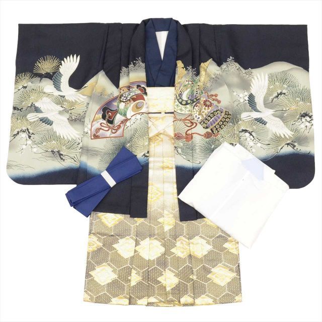 【中古品】5歳用 七五三 祝い着 楽天市場】【中古】 七五三 袴セット 男の子 5歳 お祝い 男児 着物