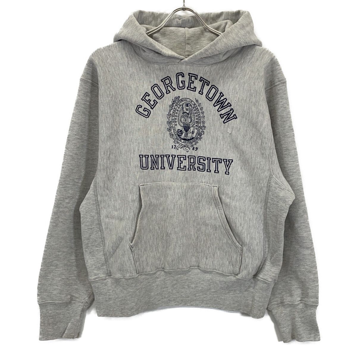 チャンピオン　80sリバースウィーブ　霜降りグレー　パーカー　トリコタグ Champion チャンピオン 80's ﾄﾘｺﾀｸﾞ 霜降りｸﾞﾚｰ GEORGETOWN 三段ﾌﾟﾘﾝﾄ