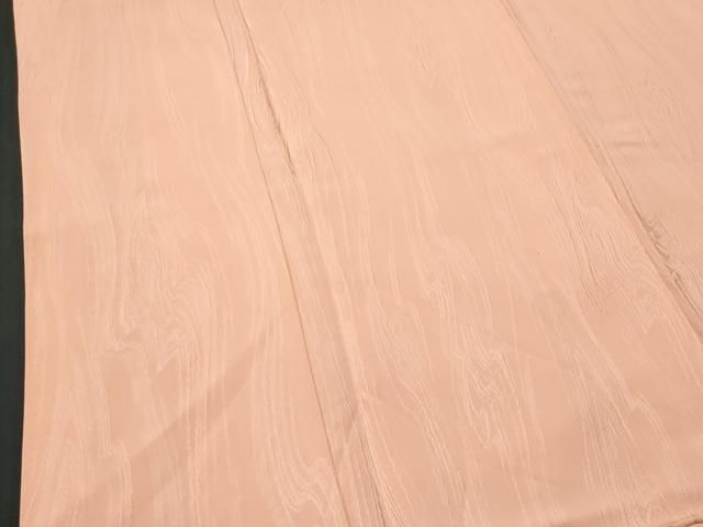 平和屋着物□上質な色無地 杢目地紋 洗柿色 正絹 逸品 CABB3624fb