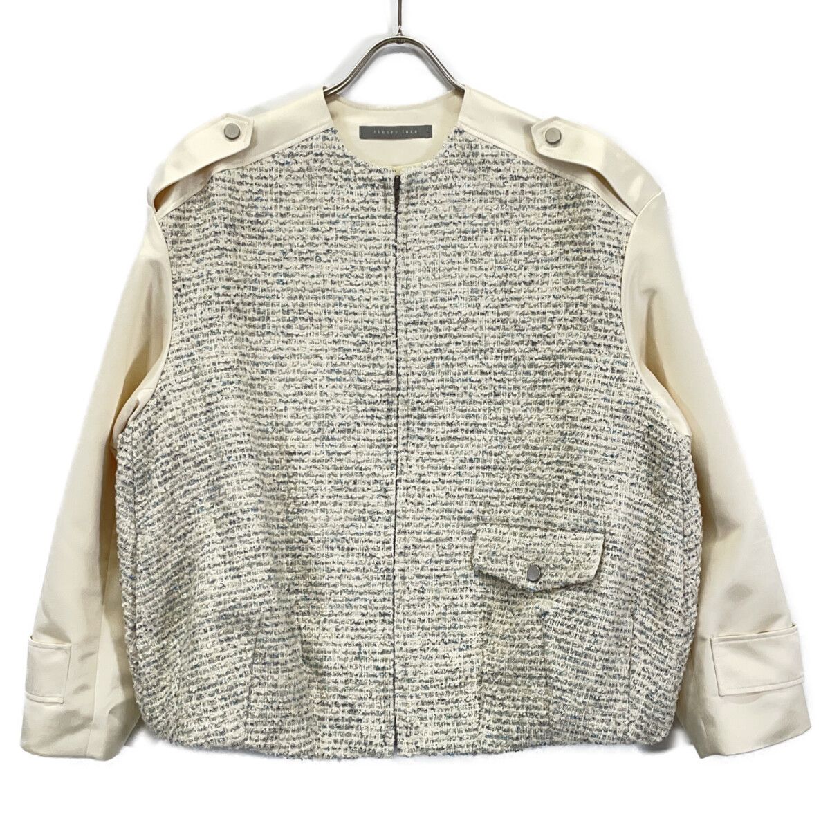 theory luxe セオリーリュクス 25年 ｱｲﾎﾞﾘｰ Jewel Tweed Jira Jacket
