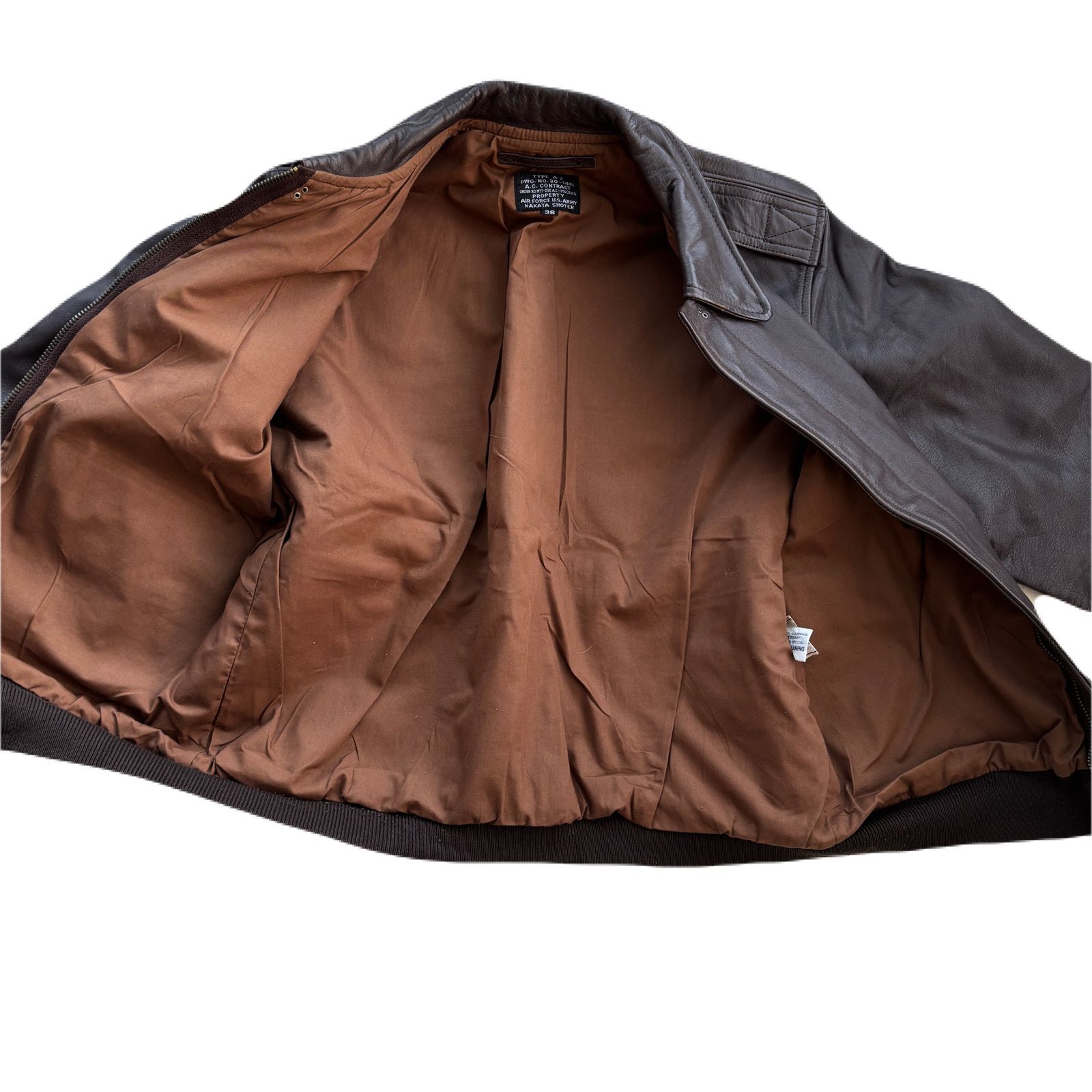 中田商店 NAKATA SHOTEN A-2 レザーフライトジャケット - メルカリ