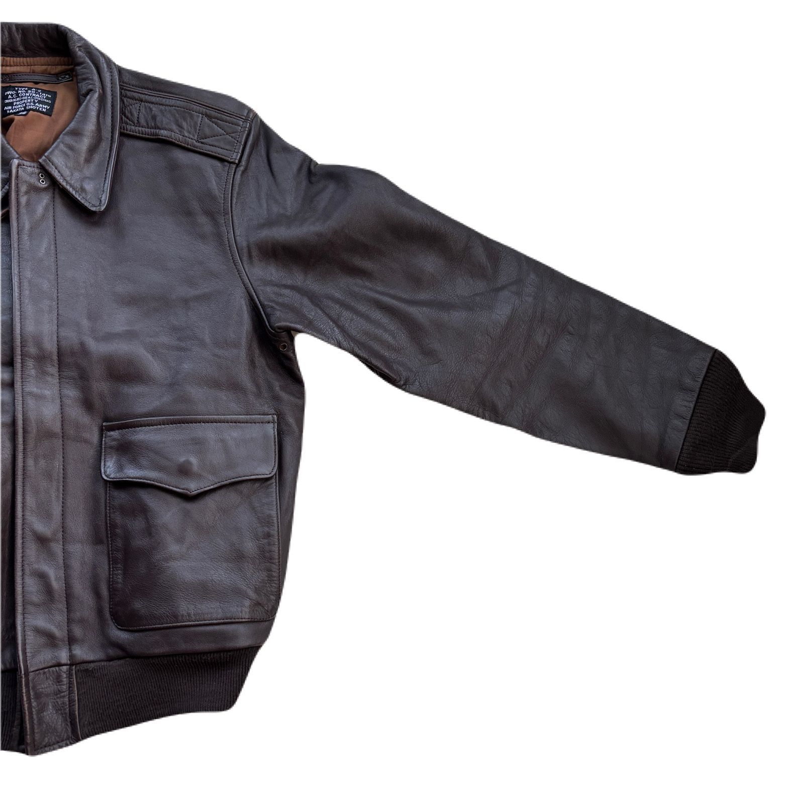 中田商店 NAKATA SHOTEN A-2 レザーフライトジャケット - メルカリ