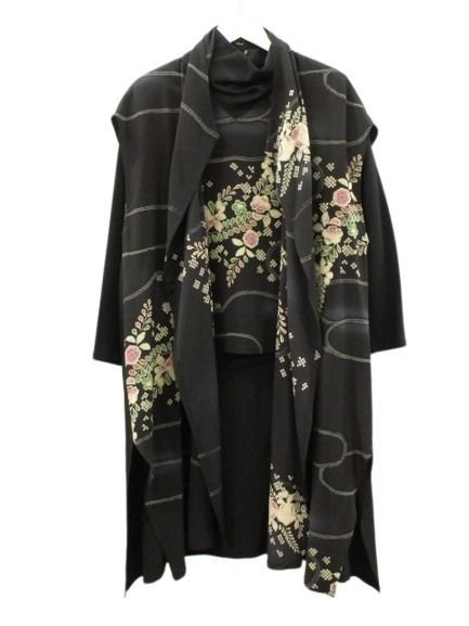 シセンドウ 詩仙堂 HITOSHI TAMURA ちりめん 縮緬 アンサンブル