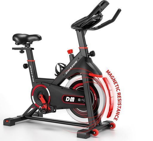 DMASUNフィットネスバイクエアロバイク家庭用折りたたみ静音設計サドル