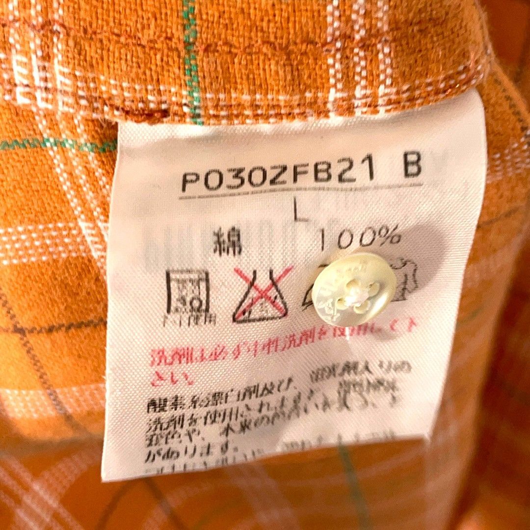 カールヘルム オレンジ チェック ベア ワッペン 長袖シャツ - メルカリ