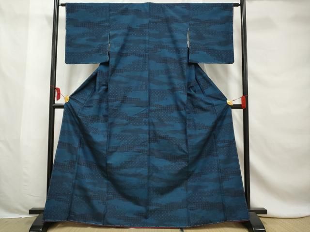 平和屋着物●訪問着　紬地　器物文　正絹　逸品　AABE5378fy 平和屋着物○訪問着 紬地 器物文 正絹 逸品 AABE5378fy 平和屋着物