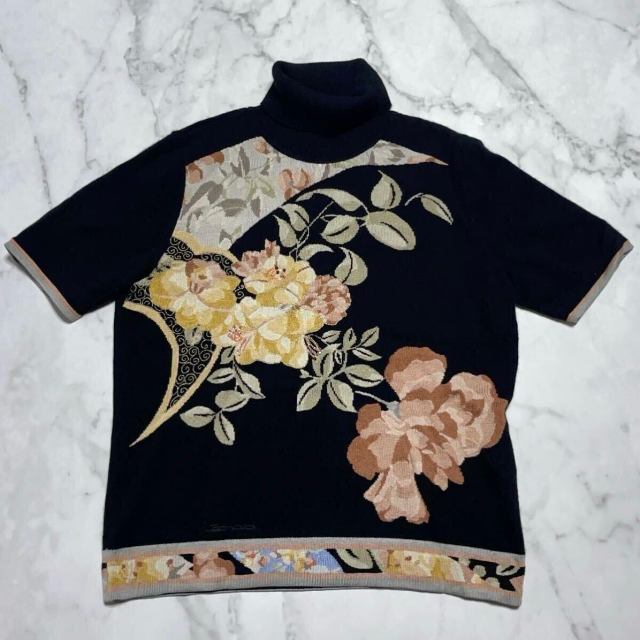 レオナール ファッション LEONARD FASHION 花柄 フラワー カシミヤ