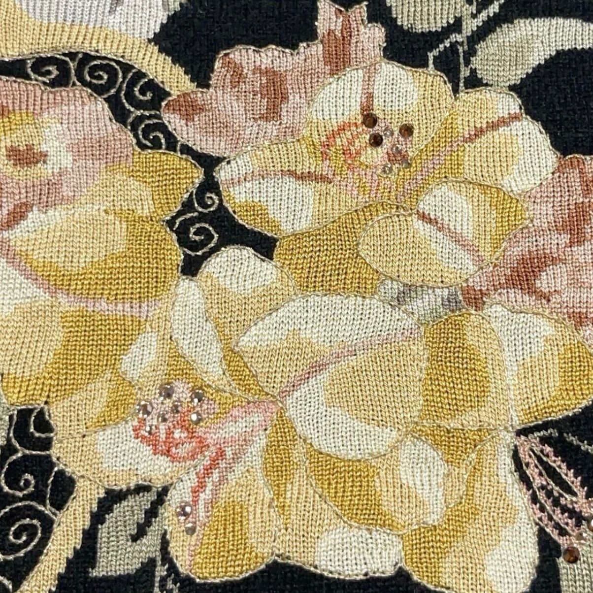 レオナール ファッション LEONARD FASHION 花柄 フラワー カシミヤ