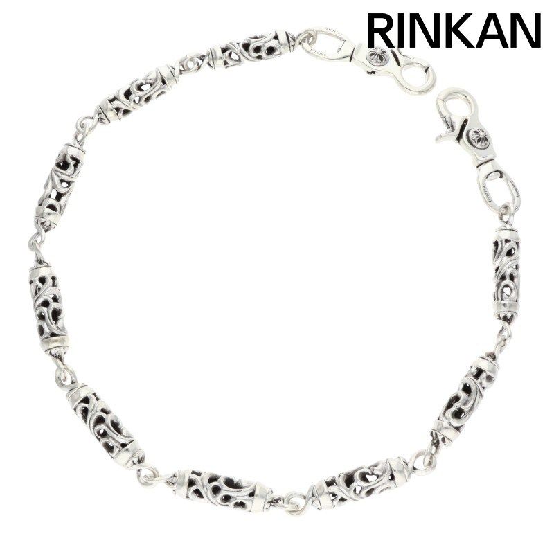 【美品】クロムハーツ 9LINKローラーウォレットチェーン　ロング クロムハーツ ROLLER LONG-T/2クリップ9LINKロングローラー シルバー