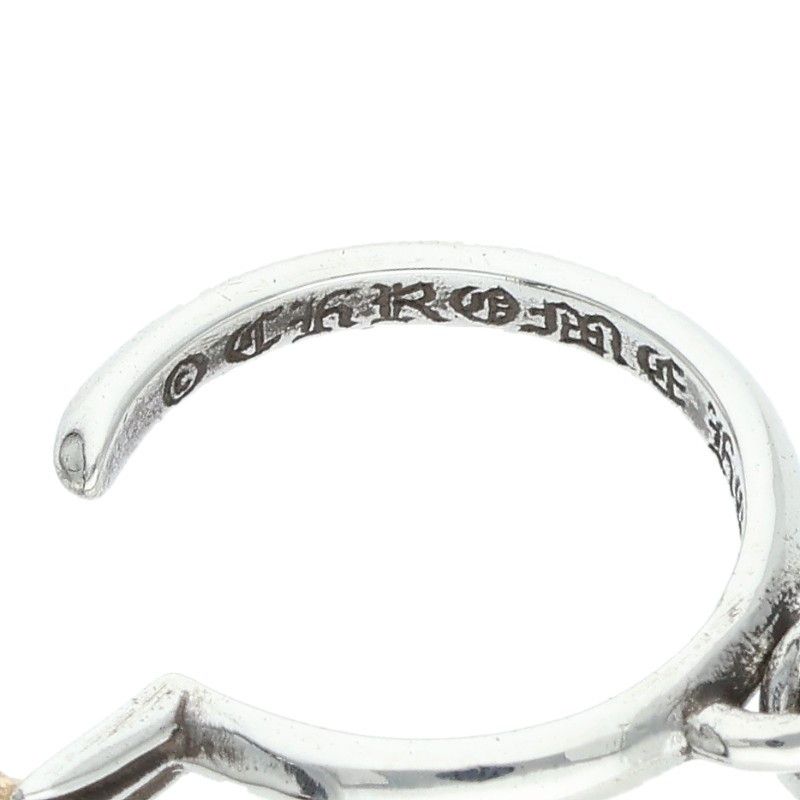 クロムハーツ TINY CH CROSS/タイニーCHクロスフープ シルバーピアス